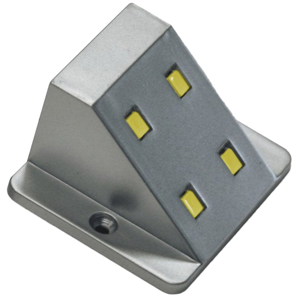 Lampada LED da armadio per camper 12V 0,5W 34Lm luce fredda argento IP20