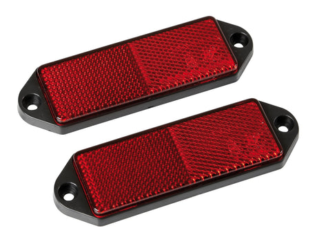 Lampa Catarifrangenti rettangolari - 90x35 mm - Rosso 20522