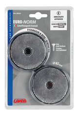 Reflektierende Rundlampen Ø 65 mm Weiß – 2er-Pack