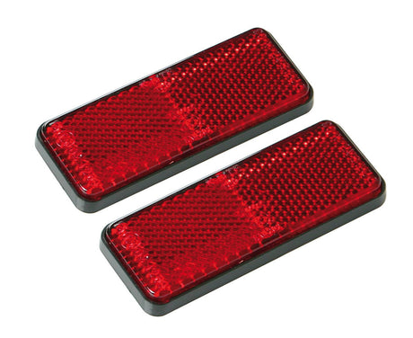 Lampa Euro-Norm, catarifrangenti rettangolari - 90x35 mm - Rosso 20540
