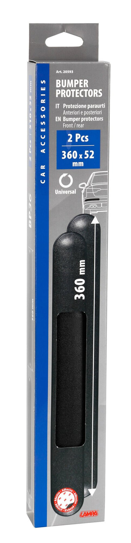 Lampa Protezione paraurti - BP36 - 360x52 mm - Nero 20593