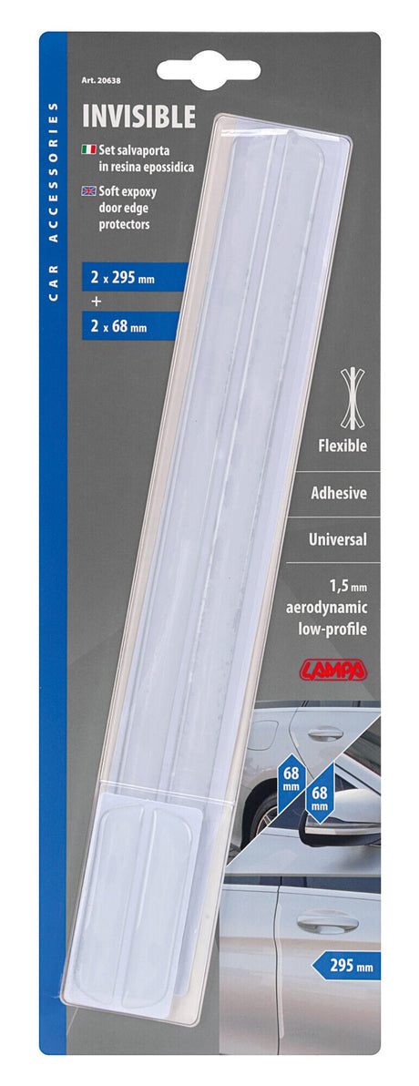 Lampa Invisible, set 4 salvaporta in resina epossidica - Trasparente 20638