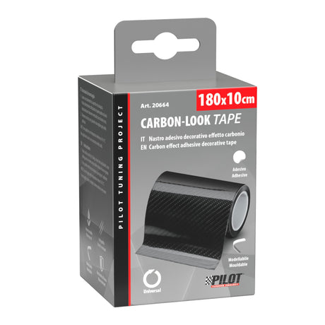 Pilot Carbon-Look Tape, nastro adesivo decorativo effetto carbonio - 180x10 cm