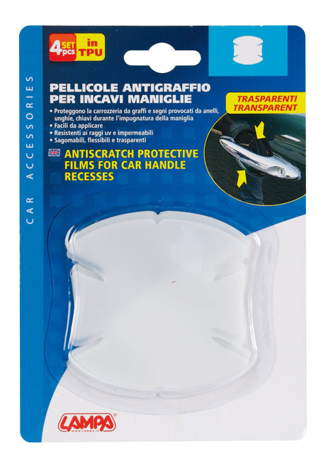 Lampa Pellicole antigraffio per incavi maniglie, set 4 pz - 8x8 cm 20805