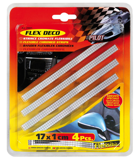 Pilot Flex Deco, strisce cromate flessibili, 4 pz