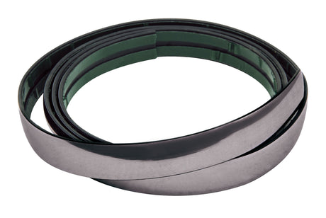 Pilot Profilo adesivo cromato nero - 4 m - 39 mm