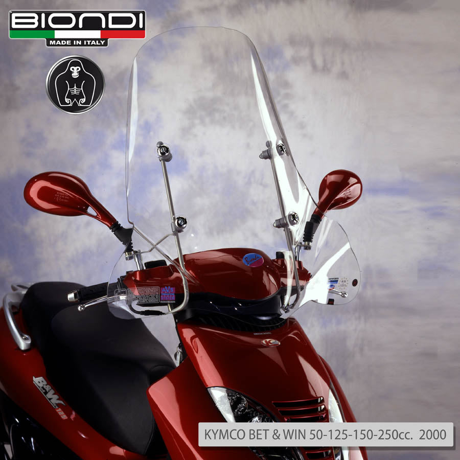 Biondi Parabrezza Club Derbi GP1 Open 50 cc. 2006 - Completo di Attacchi