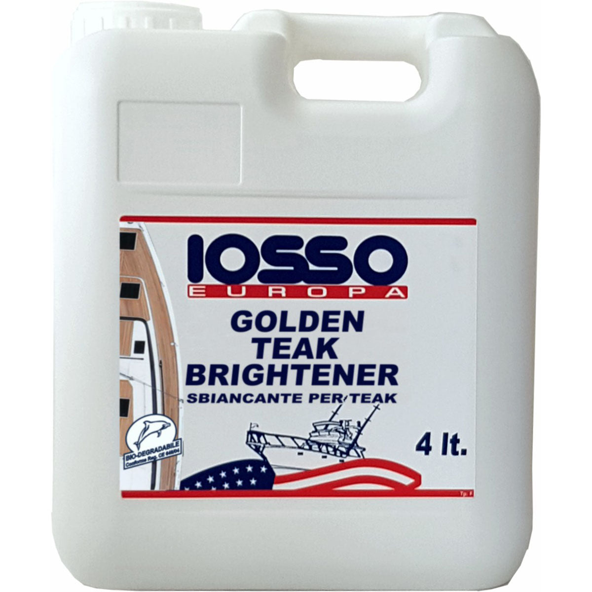 Abrillantador de teca dorado Iosso 4 Lt