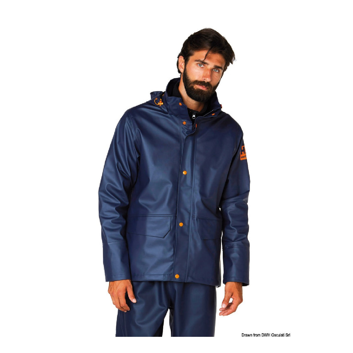 Helly Hansen Gale Rain Jacket Navy - AmerigoStore