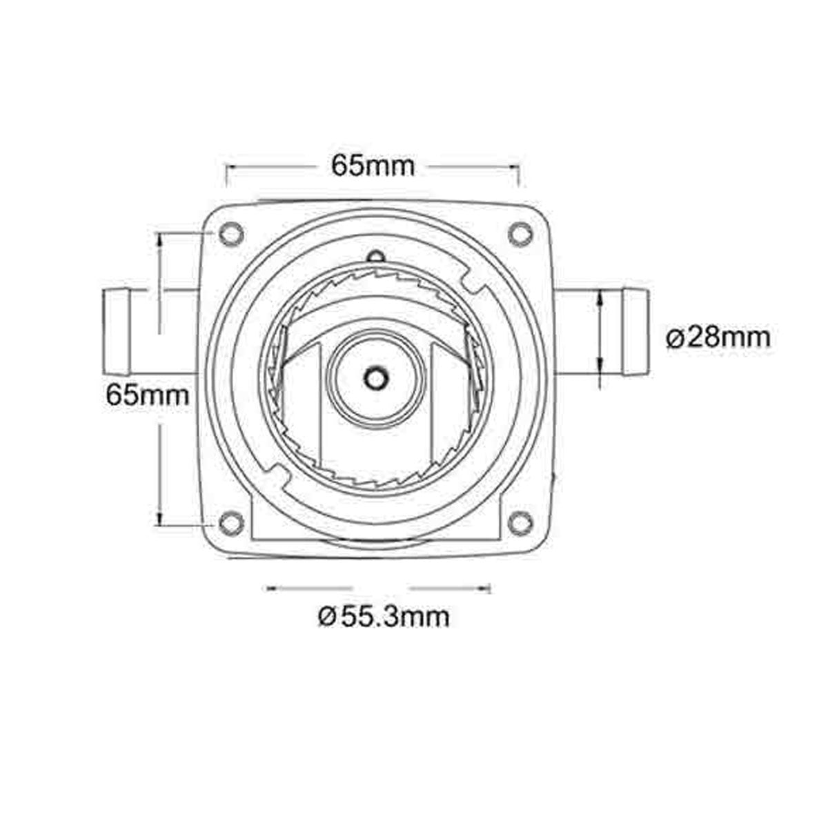 TMC 12-Volt-Elektro-Toilettenpumpe