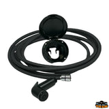 Trem Box doccia nero con doccia a levetta nera