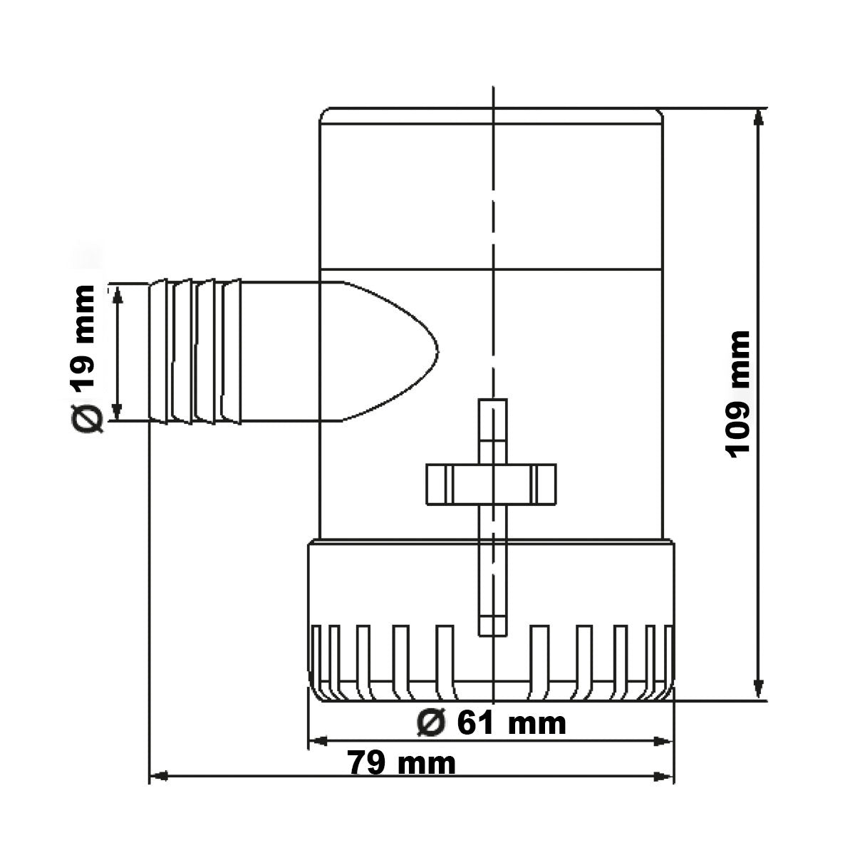 Bomba de inmersión Trem Volts 12Lt./H 4160