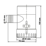 Bomba de inmersión Trem Volts 12Lt./H 4160