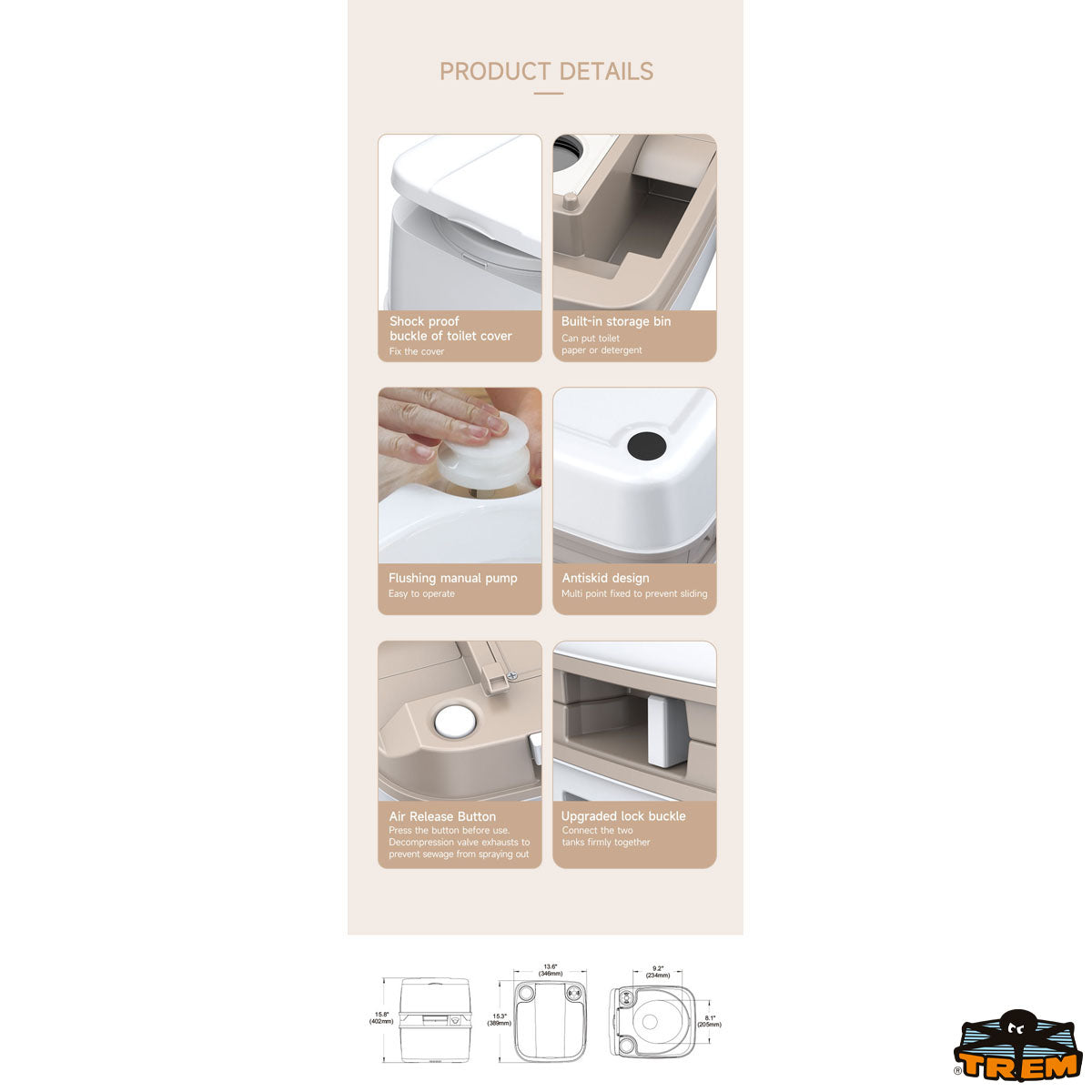 Seaflo WC chimico portatile PREMIUM