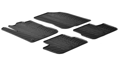 Set tappeti gomma Peugeot 208 3p (04/12>07/18) Peugeot 208 5p (04/12>10/19) 24357