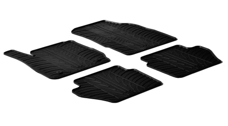 Tappetini gomma Ford Fiesta 3p 03/11>05/17 5p 03/11>05/17 fix a bottone 24407