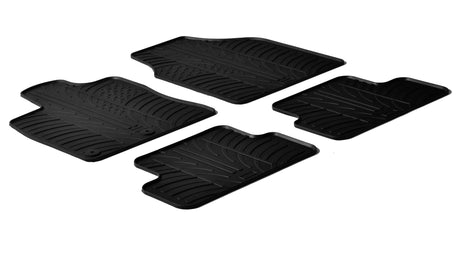 Set tappeti gomma Nissan Qashqai (03/07>01/14) Nissan Qashqai+2 (09/08>01/14) 24410