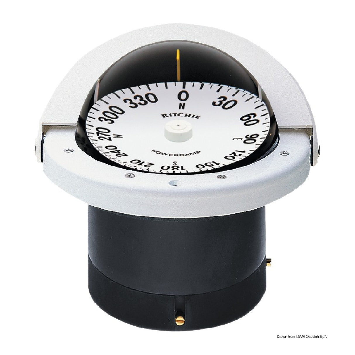 Ritchie Navigationskompasse 4 1/2 Zoll (114 mm) mit Kompensatoren und Licht