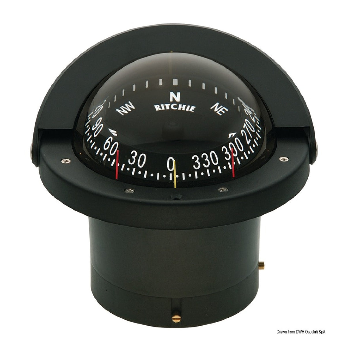 Ritchie Navigationskompasse 4 1/2 Zoll (114 mm) mit Kompensatoren und Licht