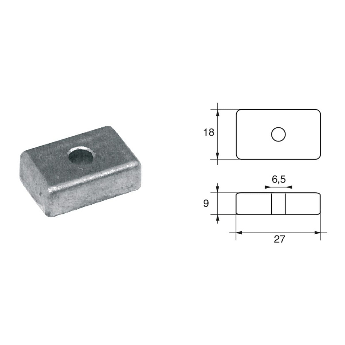 Fonp Anodo per motori Mercury Mercruiser