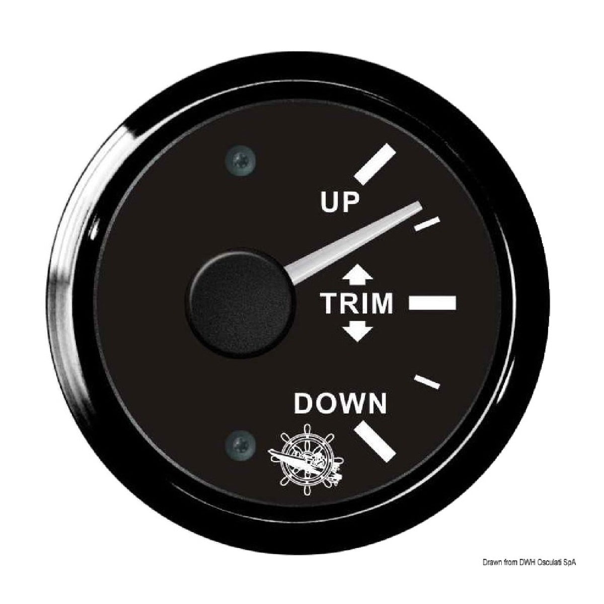 Osculati Indicatore trim 0/190 ohm nero/nera 27.320.20