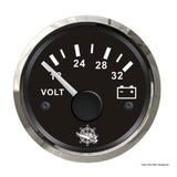 Osculati Voltímetro 18/32 V negro/brillante 27.321.15