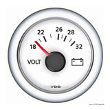 VDO Marine Voltmetro 18/32 V bianco