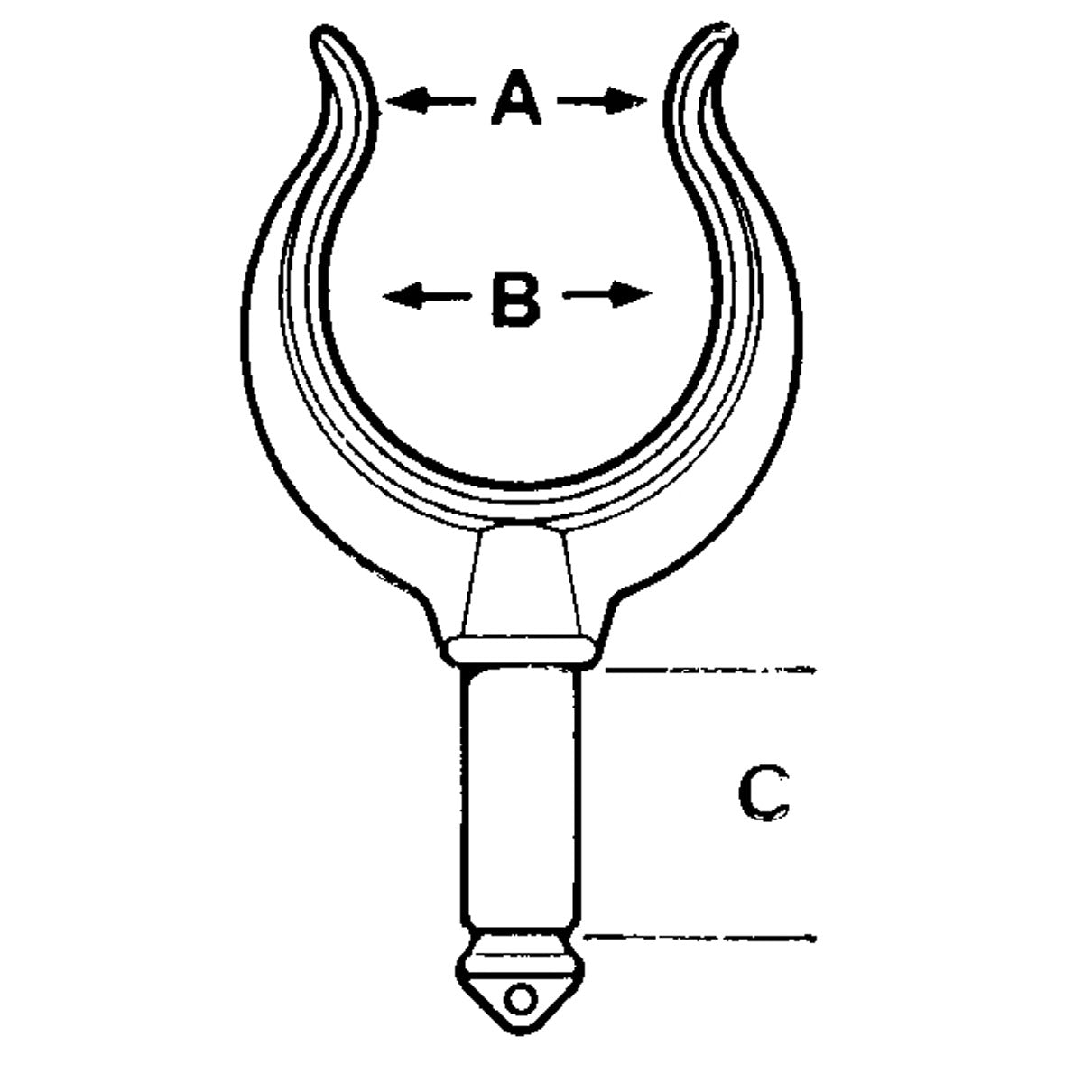 Trem Rowlocks Stem d. mm 18