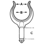 Trem Rowlocks Stem d. mm 18