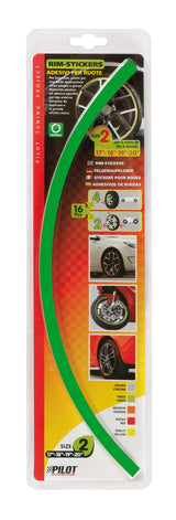 Pilot Rim-Stickers, profili adesivi ruota - Taglia 2 - Verde