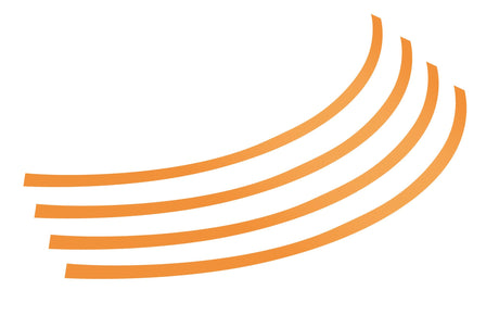 Pilot Rim-Stickers, profili adesivi ruota - Taglia 2 - Arancio