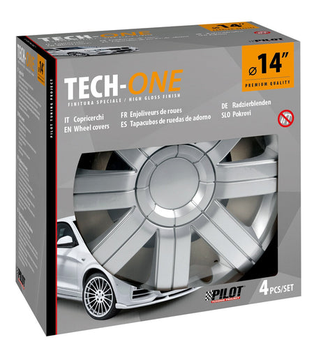 Pilot Copricerchi auto 4 pz - verniciati Tech-One Sportive -  14"