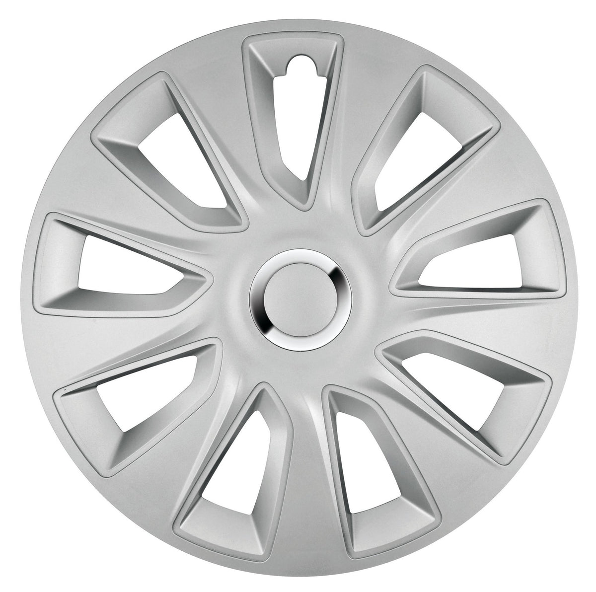 Pilot Copricerchi auto 4 pz - verniciati Tech-One Stratos RC Silver -  14"