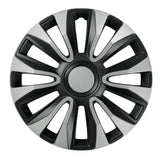 Pilot Copricerchi auto 4 pz - verniciati Tech-One Avalone Silver & Black -  14"