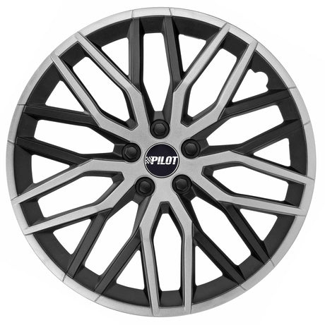 Pilot Speedster - Set 4 copricerchi - 15" - Nero/Argento