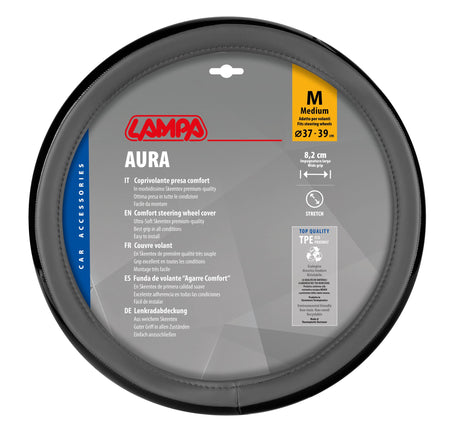 Lampa Aura, coprivolante in Skeentex - M -  37/39 cm - Grigio 32907