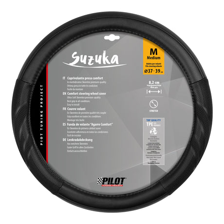 Pilot Suzuka, coprivolante in Skeentex - M -  37/39 cm - Nero