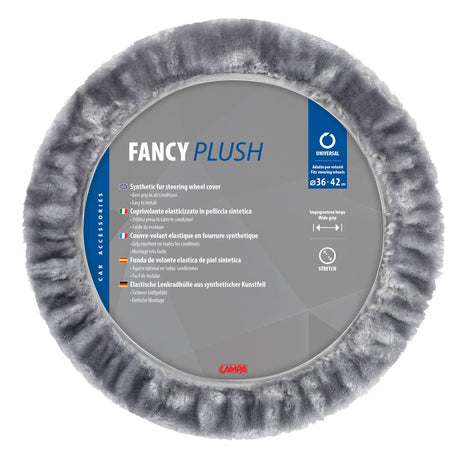 Fancy Plush, coprivolante elasticizzato in pelliccia sintetica  36-42 cm Grigio 32963