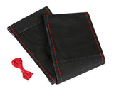 Pilot Sport, coprivolante in pelle - L -  37/39 cm - Nero/Rosso