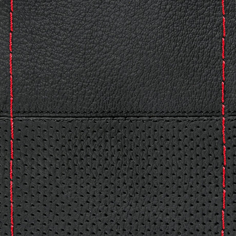 Pilot Sport, coprivolante in pelle - L -  37/39 cm - Nero/Rosso