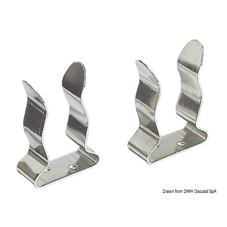 Osculati Clip in Acciaio Inox per bloccaggio ganci accosto, canne pesca ecc 34.356.00 - 1 Coppia 34.356.00 - AmerigoStore