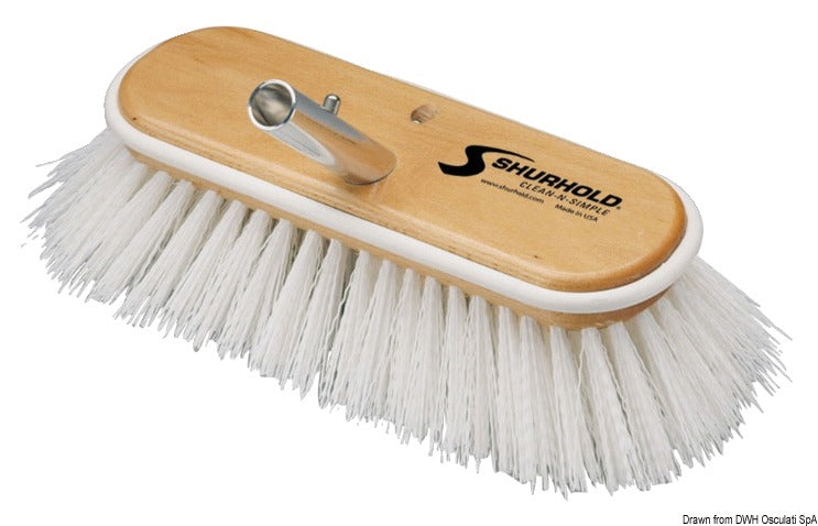 Cepillo para fregar de fibra extra suave azul de 10" de Shurhold Industries