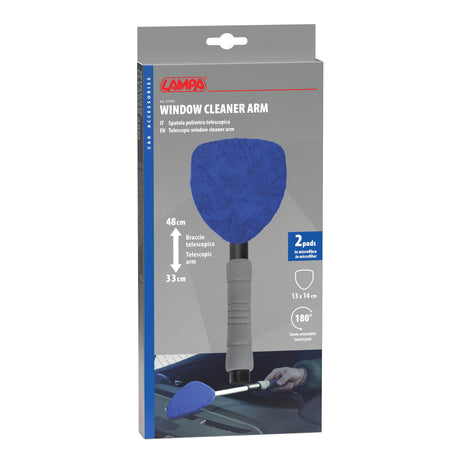 Lampa Spatola pulivetro telescopica - 13x14,5 cm 37999