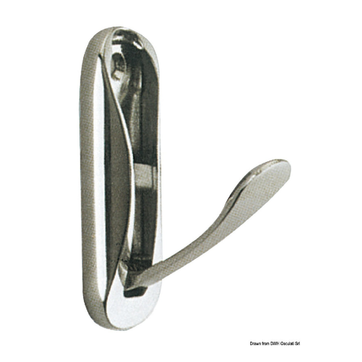 Osculati Einziehbarer Kleiderbügel aus Messing 75x25 mm 38.104.01