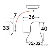 Osculati Fermaporte magnetico orientabile