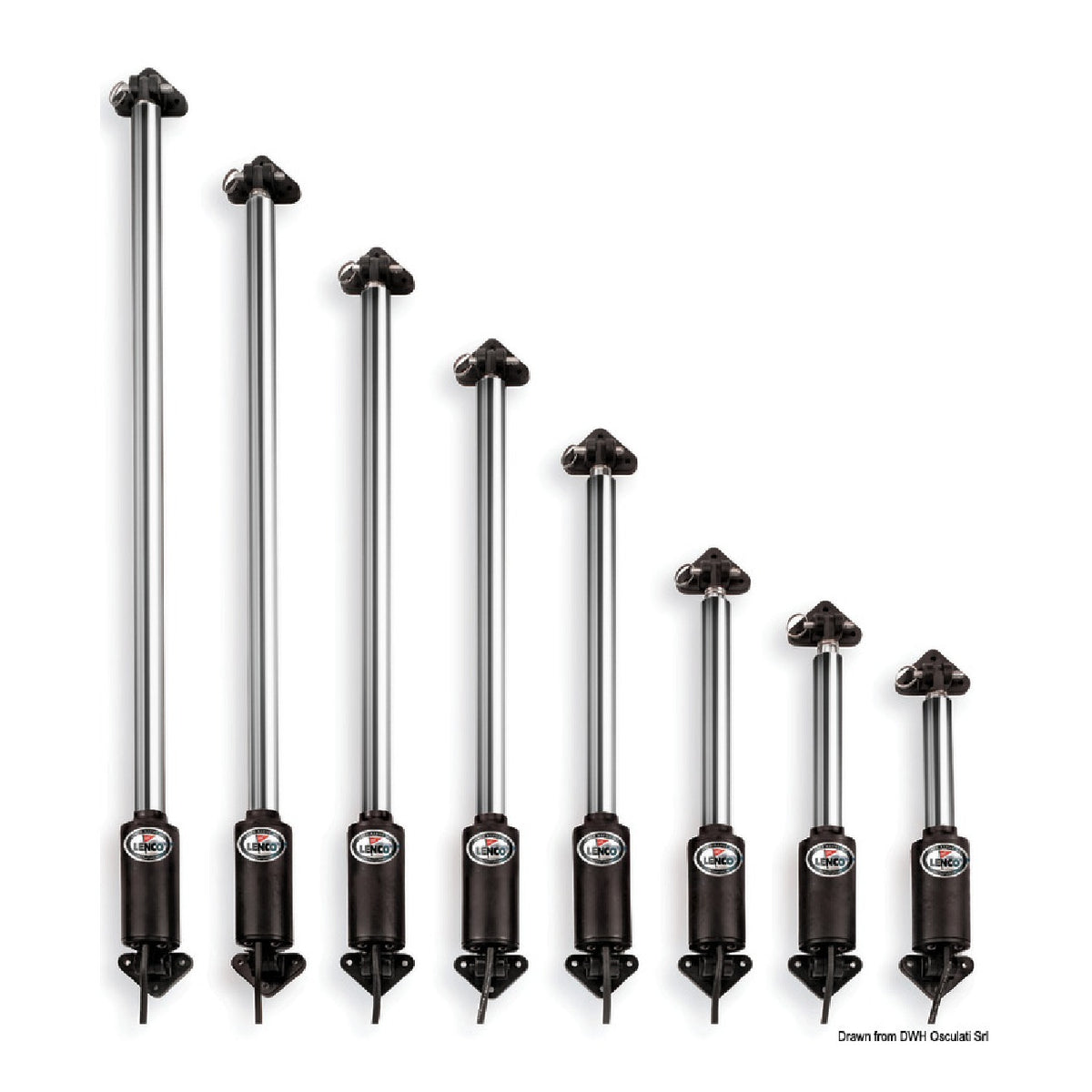 Actuador lineal eléctrico Lenco de 12 V