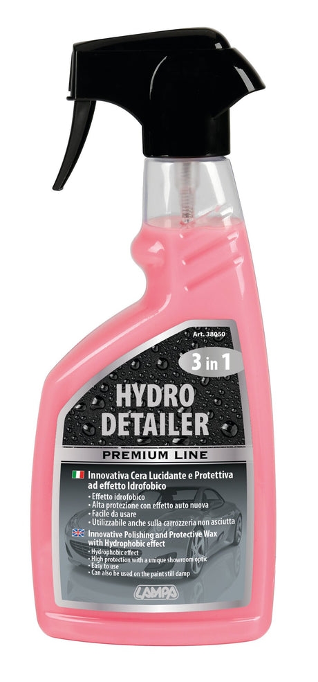 Lampa Hydro Detailer, innovativa cera lucidante e protettiva ad effetto idrofobico - 500 ml 38050