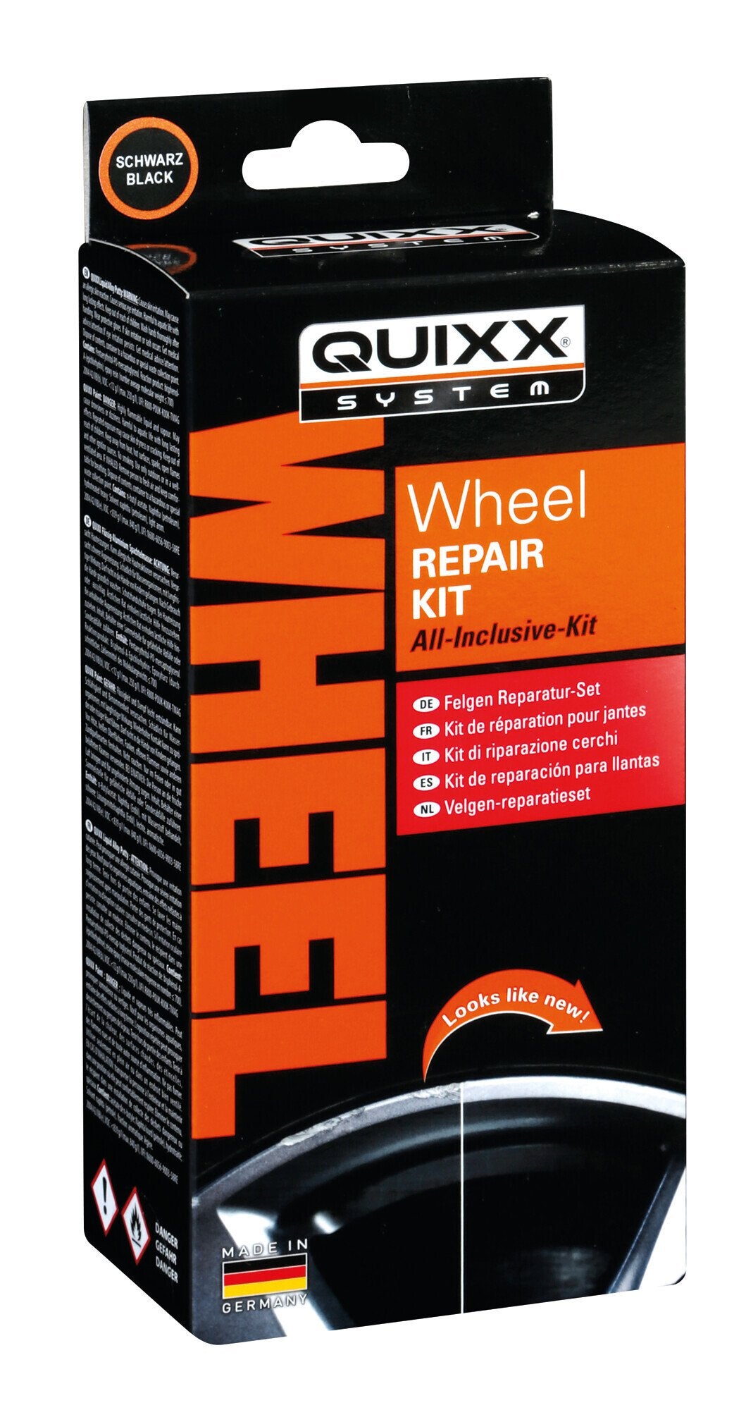 Quixx Quixx, kit riparazione cerchi in lega - Nero