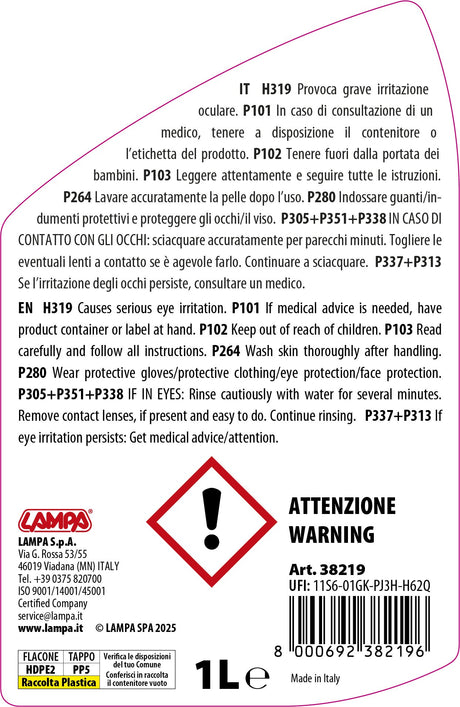 Pilot Additivo per trattamento anti-cristallizzante - 1000 ml