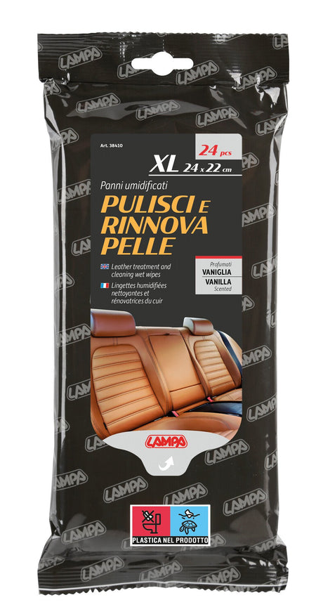 Lampa Panni umidificati pulisci e rinnova pelle - 24 pz - 24x22 cm 38410